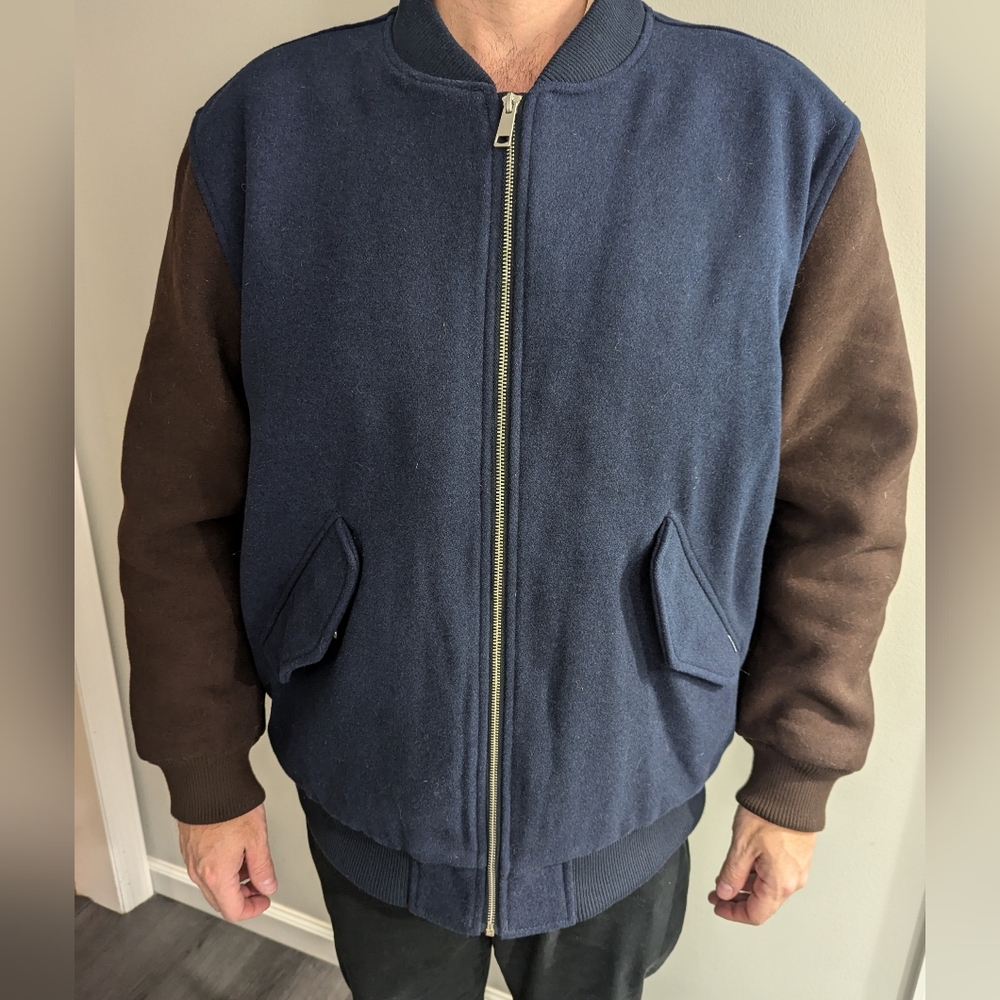 Ben Sherman Block Wool Bomber XXL